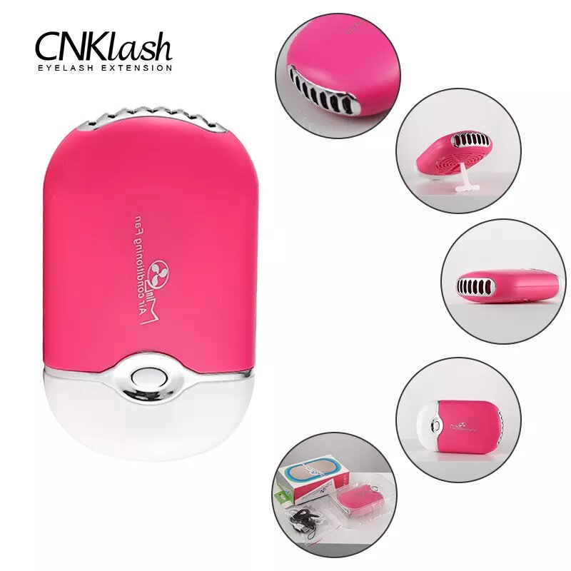 Eyelash Extension Course - Miniventilador USB para pestañas, herramienta de