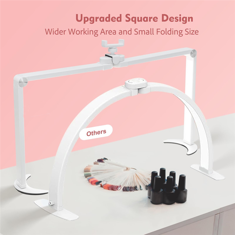 Eyelash Extension Led - ABZV-Lámpara de uñas plegable para escritorio,
