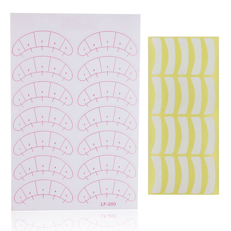 Lash Mapping Sticker - Parches de papel para extensión de