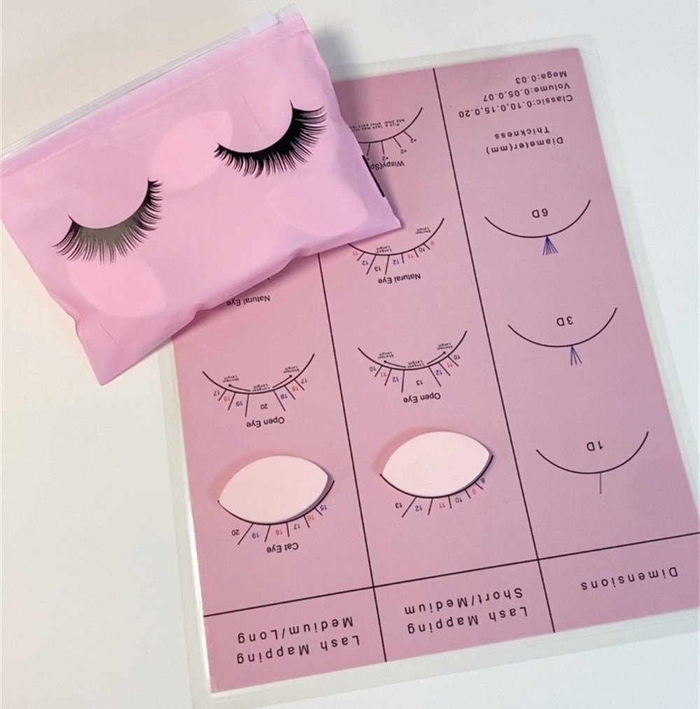 Lash Mapping Sticker - Tabla de mapa de pestañas para