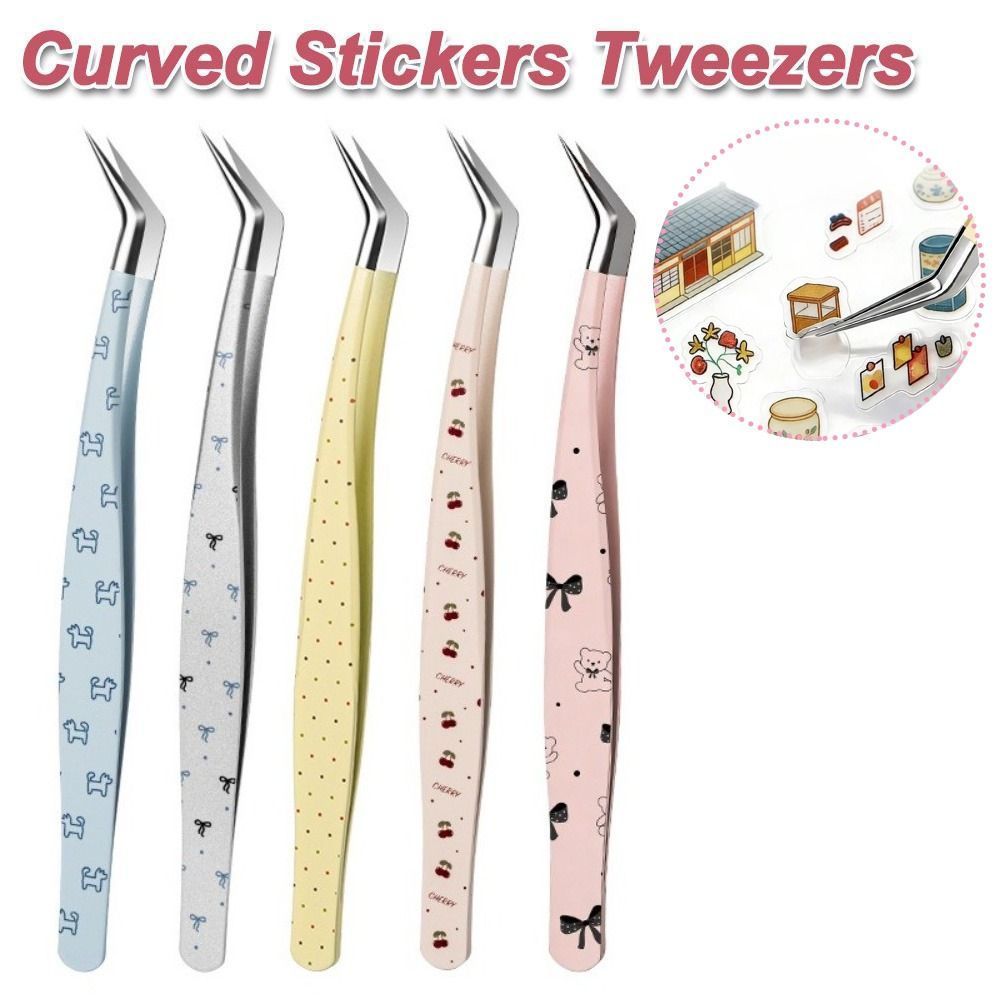 Pinzas Curvas de Acero Inoxida - Lash Mapping Sticker reseña y precio