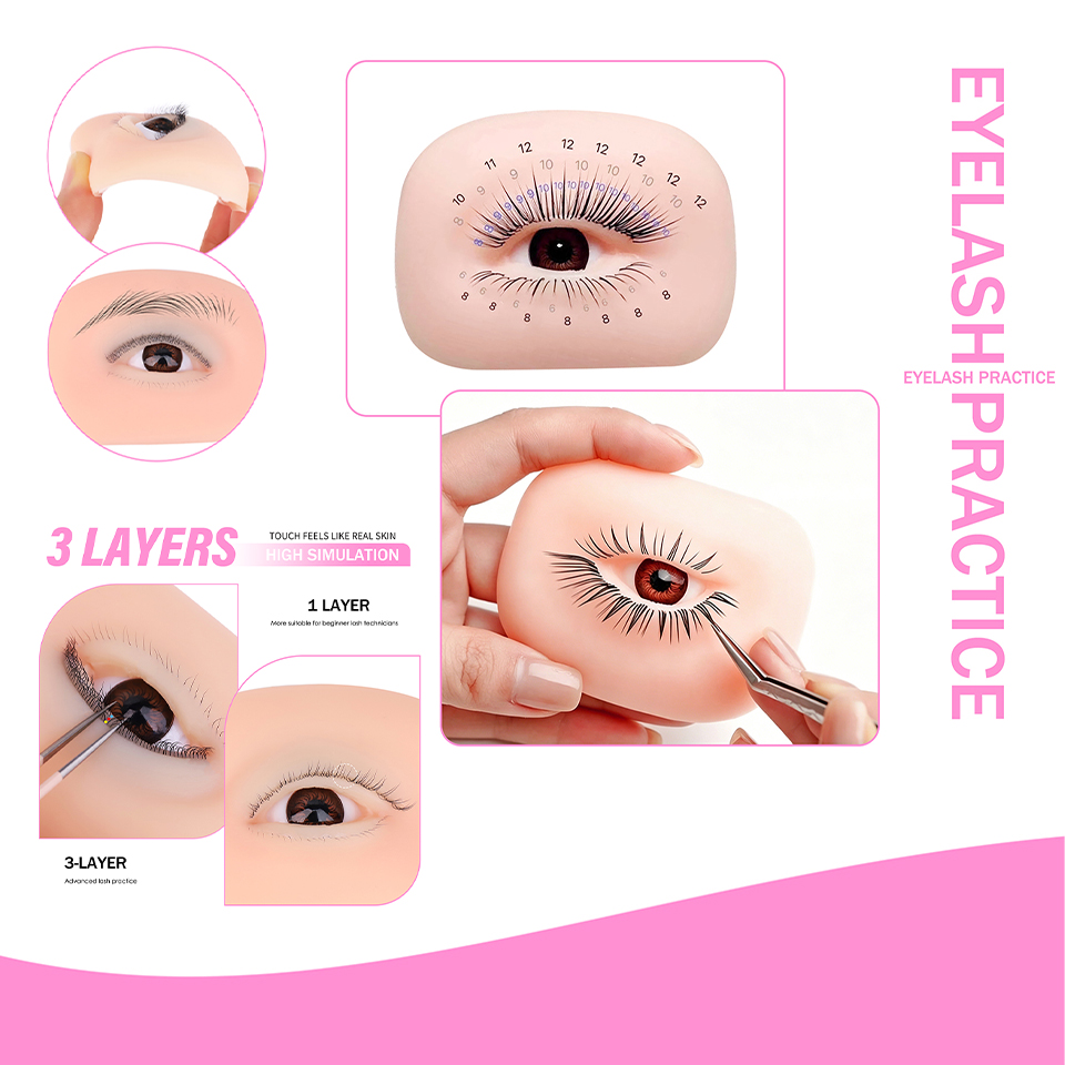 Ojos de Maniquí Reutilizables  - Eyelash Extension Course reseña y precio