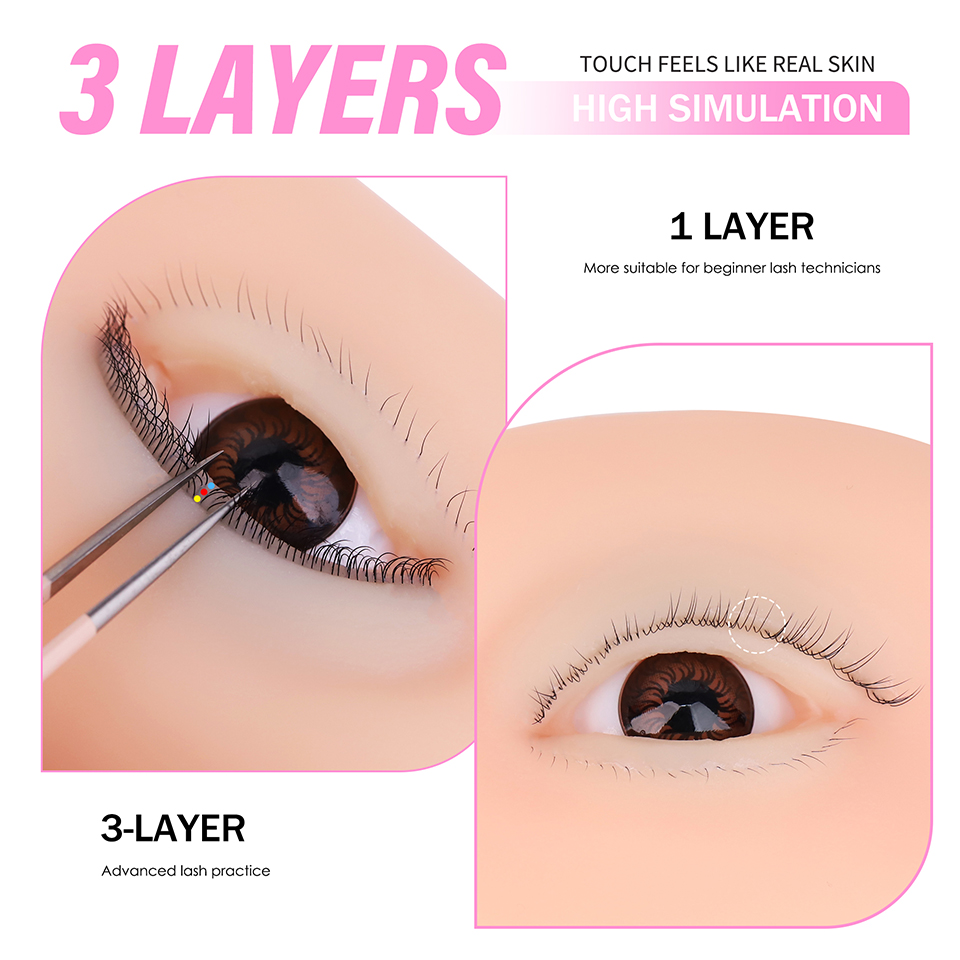 Ojos de Maniquí Reutilizables  - Eyelash Extension Course reseña y precio