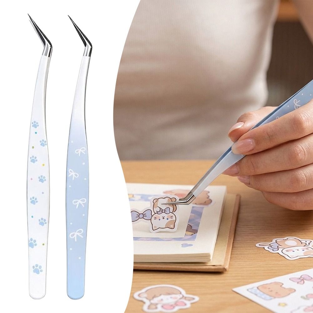 Pinzas Curvas de Acero Inoxida - Lash Mapping Sticker reseña y precio