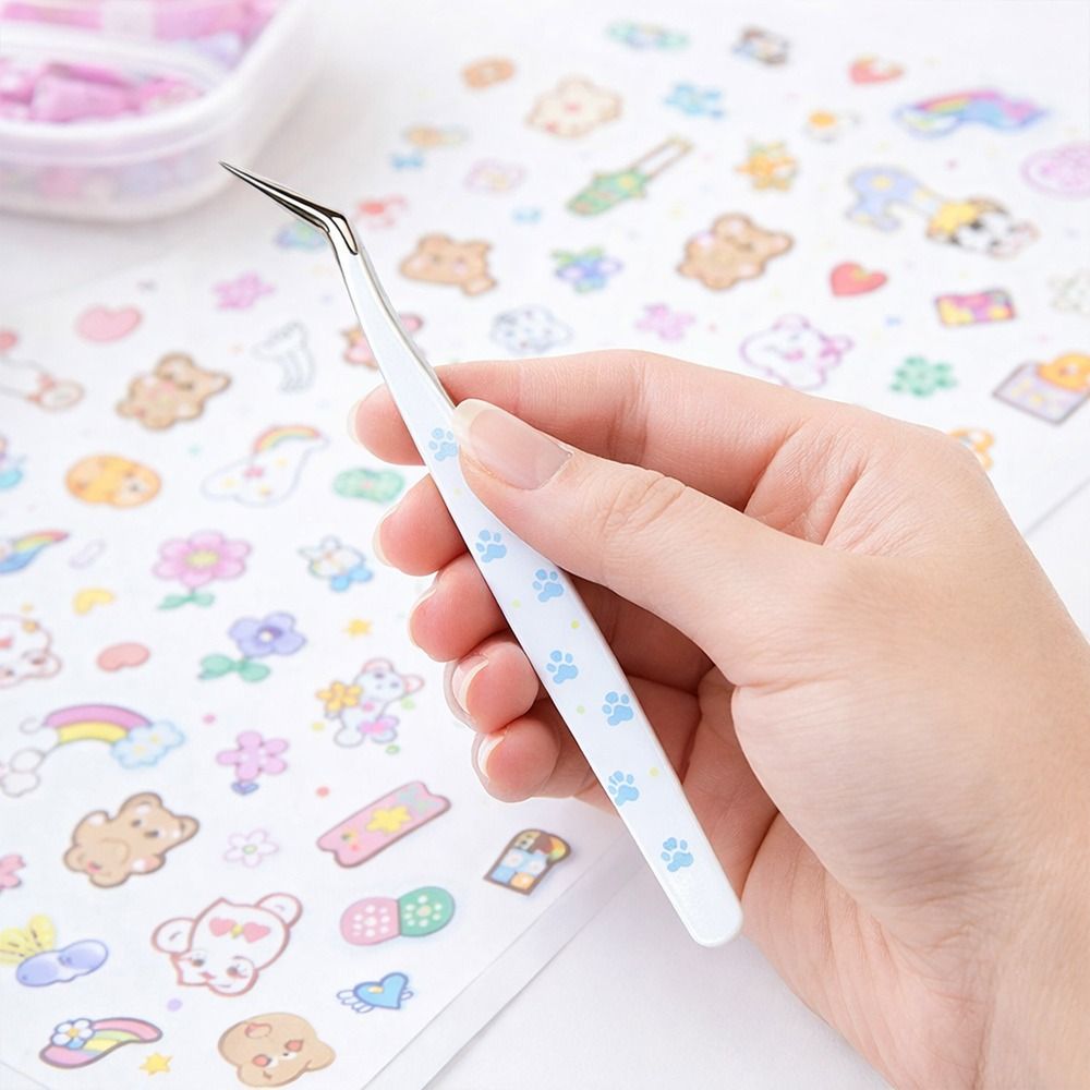 Pinzas Curvas de Acero Inoxida - Lash Mapping Sticker reseña y precio