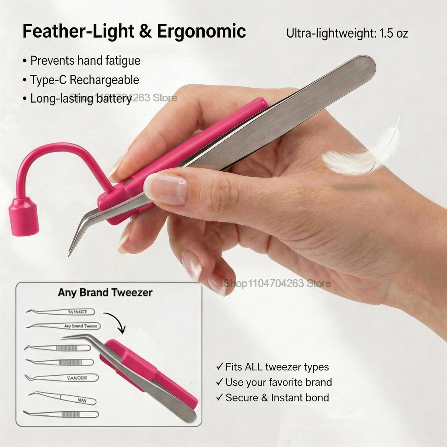 Mini Lámpara UV para Pestañas  - Eyelash Extension Led reseña y precio