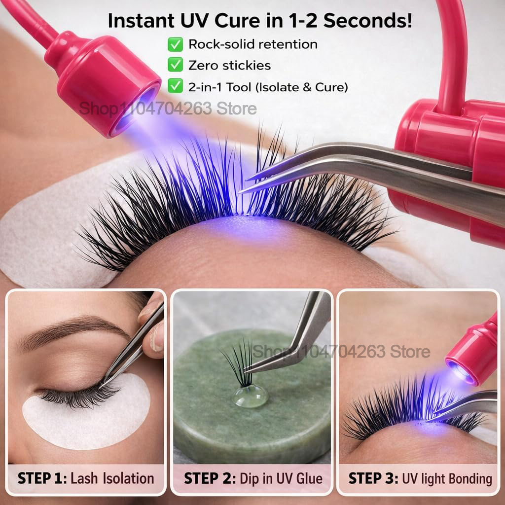 Mini Lámpara UV para Pestañas  - Eyelash Extension Led reseña y precio