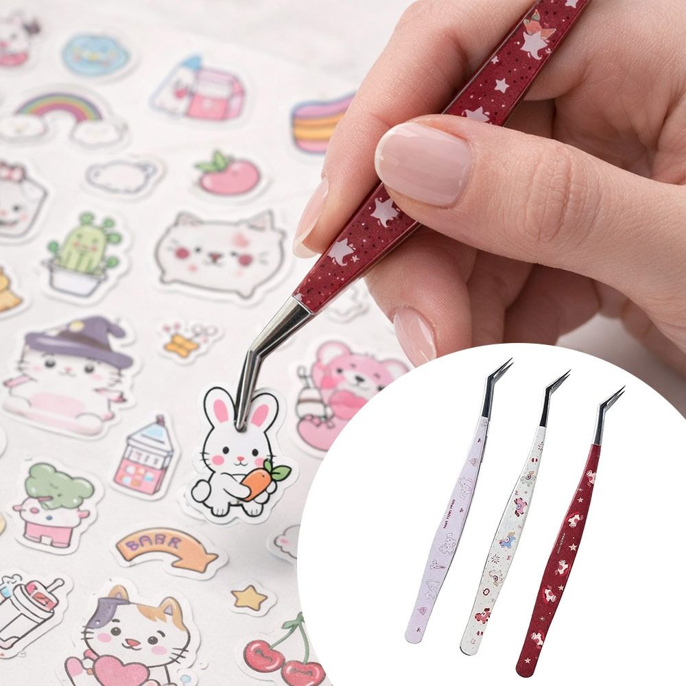 Pinzas Curvas de Acero Inoxida - Lash Mapping Sticker reseña y precio