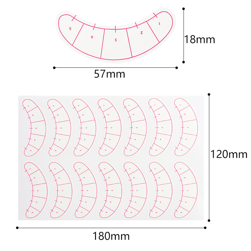 70 pares de pegatinas para map - Lash Mapping Sticker reseña y precio
